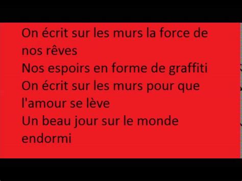 Kids United On écrit Sur Les Murs Lyrics Chords Chordify