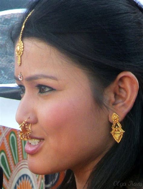 local style nepalese ethnic jewelry nose ornaments