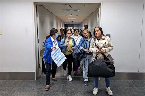 6 ofws repatriated from lebanon arrive in manila abs cbn news