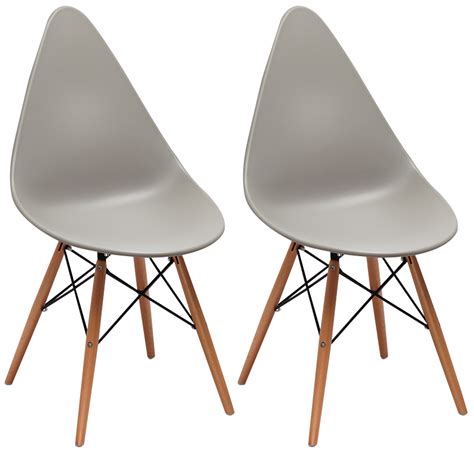 Chaise aux infinies possibilités la chaise scandinave grise est ce que l'on pourrait appeler dans le monde de la mode par les. Chaise scandinave grise DROP (lot de 2) | Chaises | Pier ...