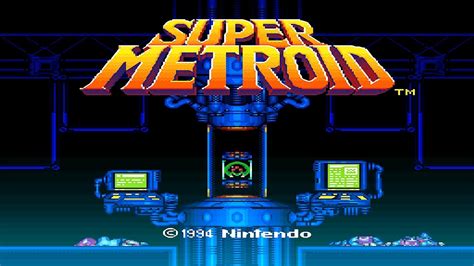 Super Metroid Hd Intro Title Screen Youtube