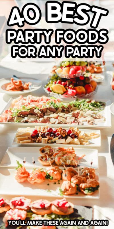 40 Best Adult Birthday Party Food Ideas Play Party Plan