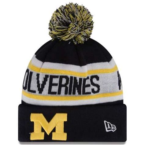 Michigan Wolverines New Era Biggest Fan Knit Beanie