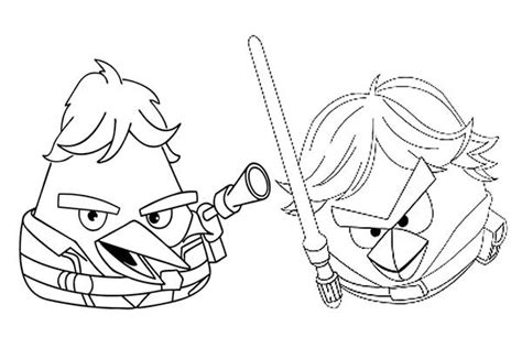 When he then joined the pork side, his hair was tousled and much darker, gaining a brownish tone. Angry Birds Star Wars Coloring Pages Darth Vader at ...