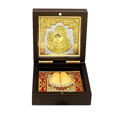 Goldtideas 24k Gold Plated Shreenathji Photo Frame With Charan