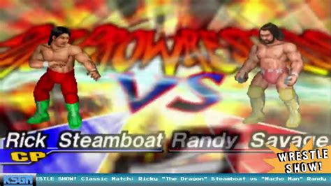 Ricky Steamboat Vs Macho Man Randy Savage Fire Pro Wrestling