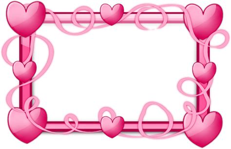 Pink Hearts Frame Clip Art At Vector Clip Art Online