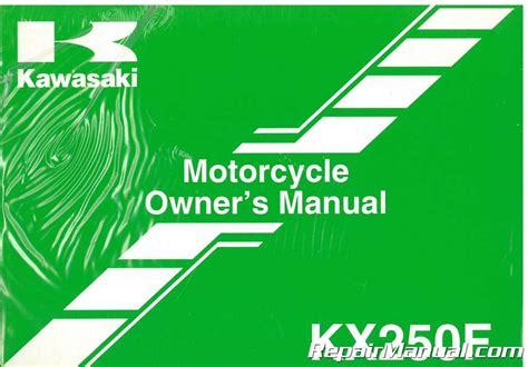 Kawasaki kx250f 2009 page #149: 2009 Kawasaki KX250F Motorcycle Owners Manual