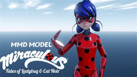 Miraculous Lady Bug Marinette Model Rig Test Mmd Youtube