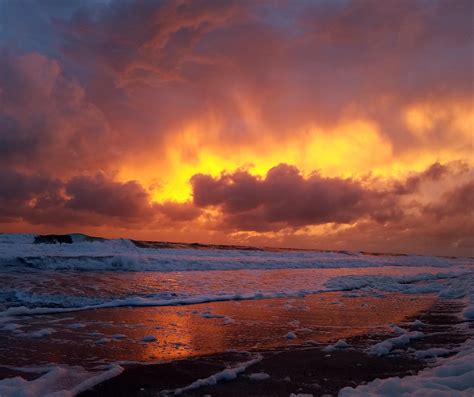 Yesterday's stormy skies provided a breathtaking sunset last night on ...