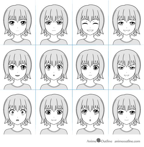 How To Draw Facial Expressions Anime