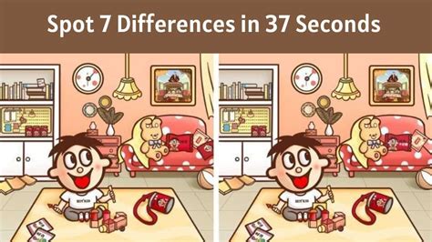 Spot The Difference Can You Spot 7 Differences In 37 Seconds