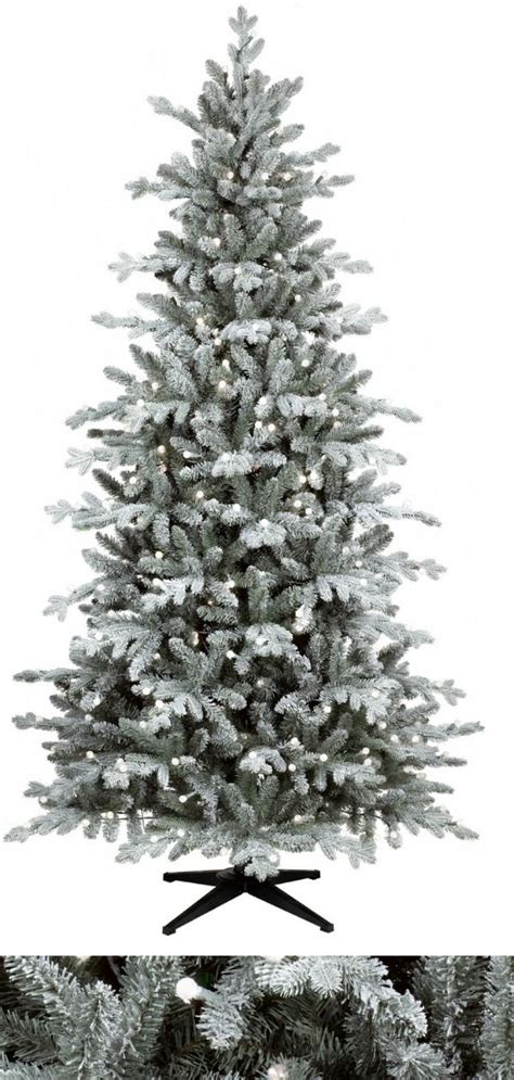 Small Flocked Christmas Tree With Lights