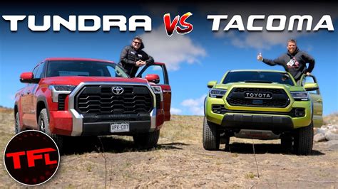 2022 Toyota Tundra Vs Tacoma Trd Pro Which Is The Better Off Road