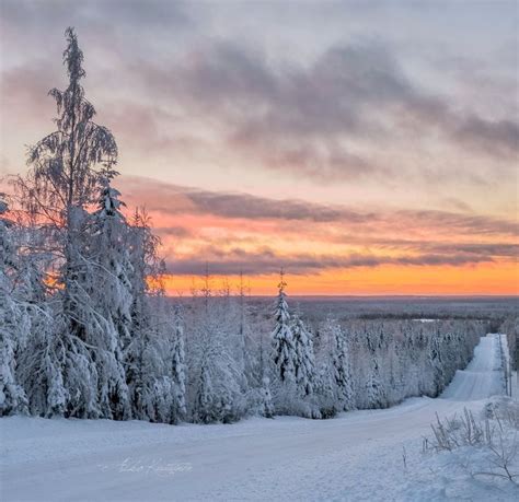 Winter Road Finland By Asko Kuittinen ️cr🇫🇮 Winter Road