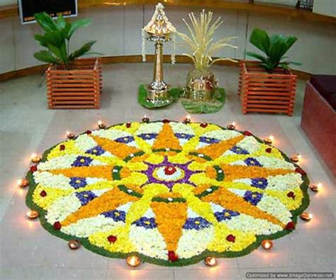 50 Best Pookalam Indian Floral Design For Onam Festival