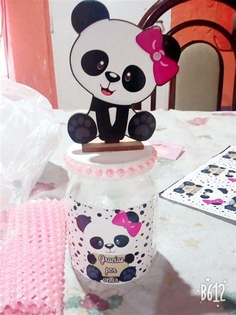 Ver más ideas sobre primer añito nena, cumple de nena, tarjeta. Frasco de vidrio para souvenirs tematica panda para nena ...