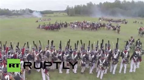 Russia Spectacular Drone Footage Shows Battle Of Borodino Reenacted