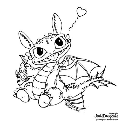 Baby Toothless By Jadedragonne On Deviantart Dragon Coloring Page