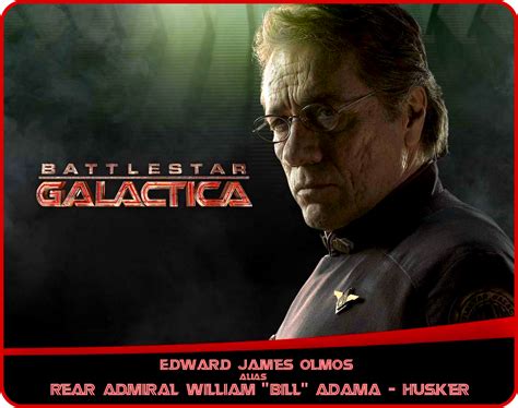 Edward James Olmos Alias Rear Admiral William Bill Adama Husker Battlestar Galactica