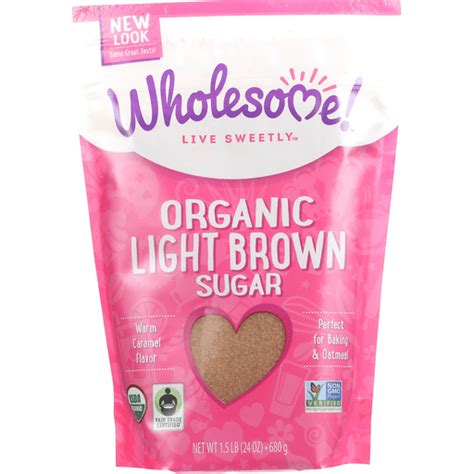 Wholesome Sweeteners Sugar Organic Light Brown 24 Oz Case Of 6