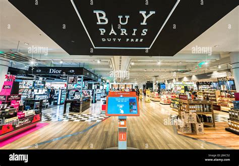 Paris Duty Free Shops In Charles De Gaulle International Airport Stock