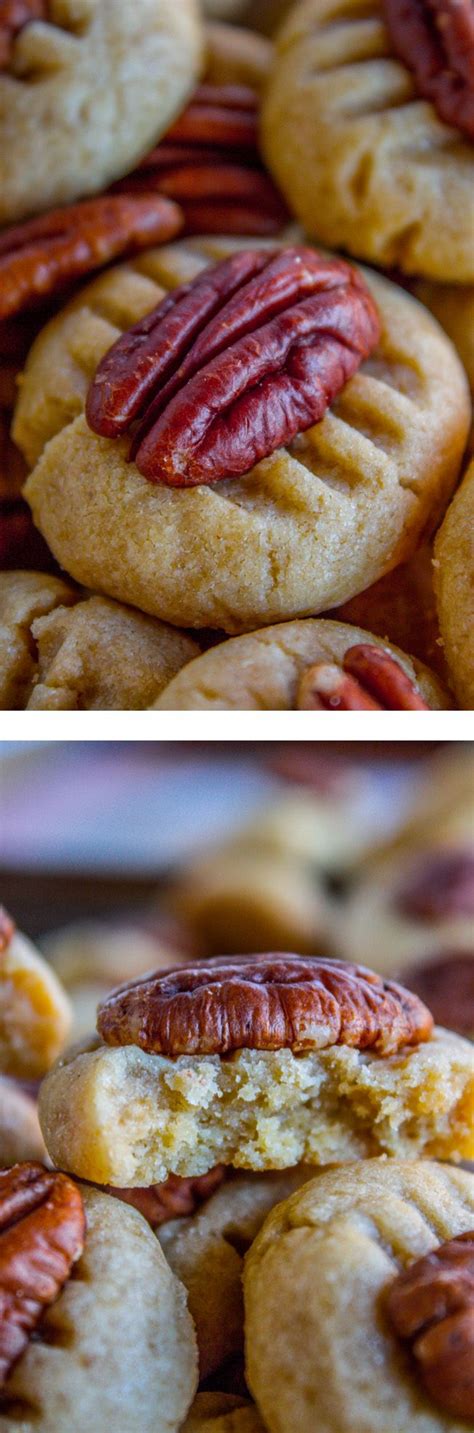 After removing from oven dust with powdered sugar. Butter Pecan Cookies from The Food Charlatan. A buttery ...