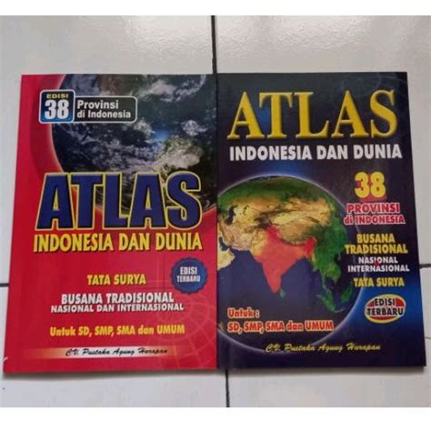 Jual Buku Atlas Indonesia Dan Dunia Edisi Terbaru Ukuran Tanggung