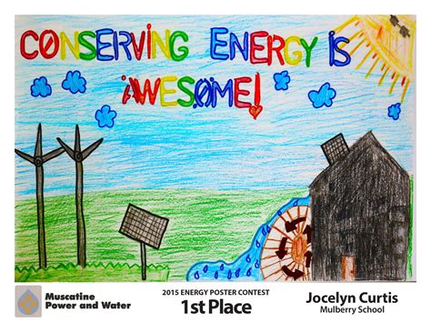 2015 Annual Energy Poster Contest Winners Muscatine Power And Water