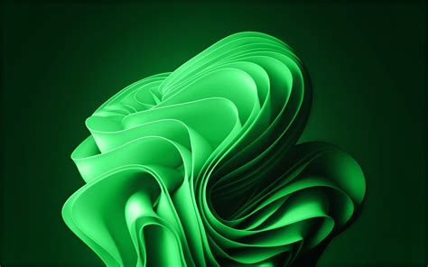 Abstract Green Wallpaper Design