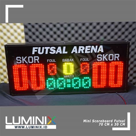 Scoreboard Papan Skor Digital Futsal 70cm X 30cm Wifi Luminix