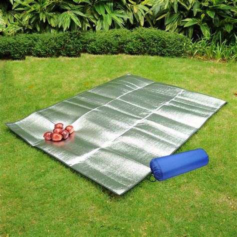 Practial Outdoor Beach Mat Blanket Pads Aluminum Film Mats Double Sided