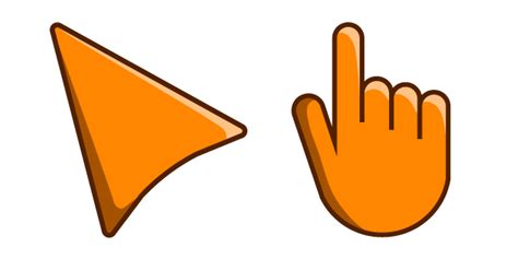 orange cursor custom cursor