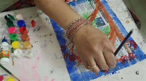 Painting On Newspaper Youtube