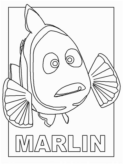 finding nemo coloring pages coloringpagescom