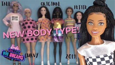 New Barbie Body Type Comparison Youtube