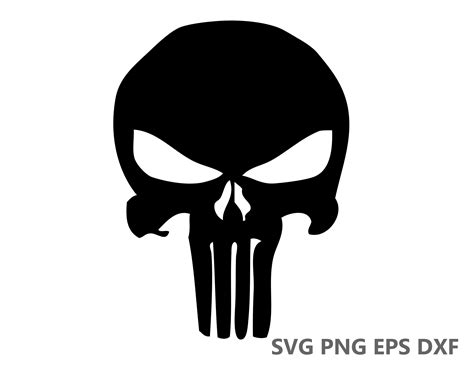 Punisher Skull Svg File