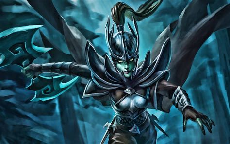 Phantom Assassin Female Characters Dota 2 Darkness Artwork Dota2