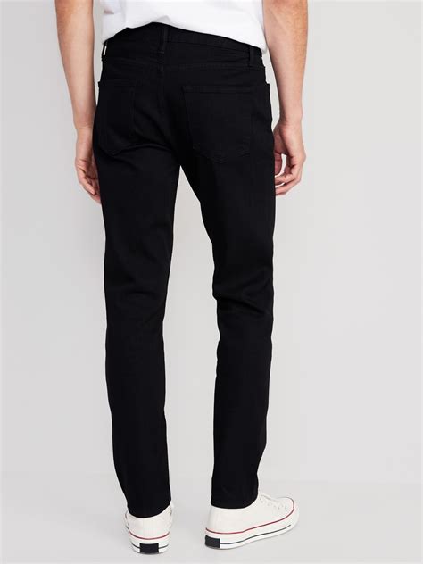 Relaxed Slim Taper Built In Flex Black Jeans For Men Old Navy