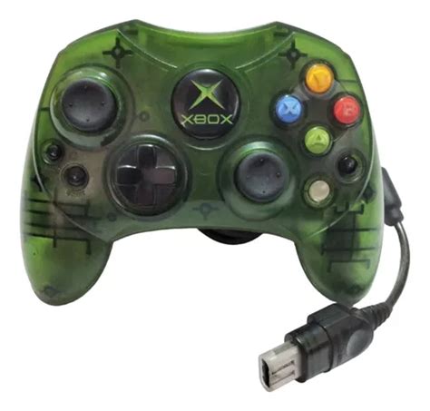 Control Alambrico Xbox Clásico Verde Traslúcido Tipo S Cuotas Sin