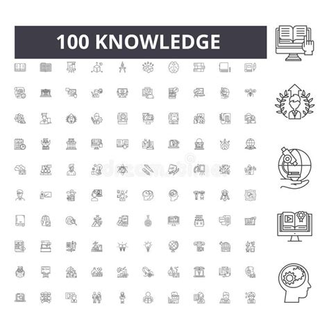 Knowledge Is Power Vector Thin Line Stroke Icon Knowledge Is Power