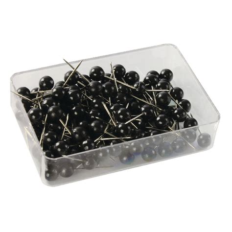 Black Map Pins Pack Of 100 Ws26890