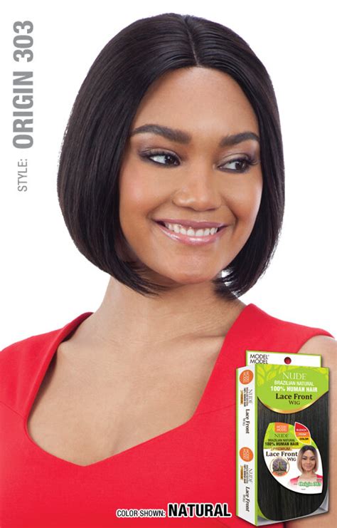 Model Model Nude Brazilian Natural 100 Human Hair Lace Front Wig Origin 303