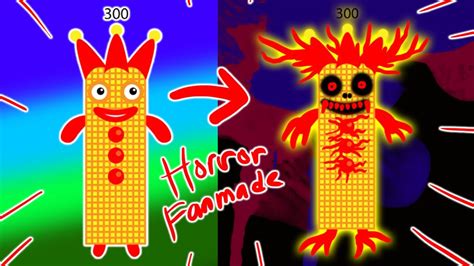 Numberblocks Big Band Halves 300 As Horror Version Fanmade Youtube