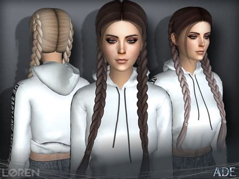 The Sims Resource Loren Hair By Ade Darma ~ Sims 4 Hairs Sims Hair