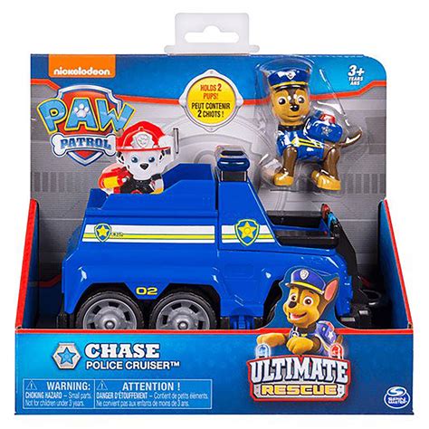 Paw Patrol Ultimate Rescue Chase Police Cruiser Pup Figure Childrens