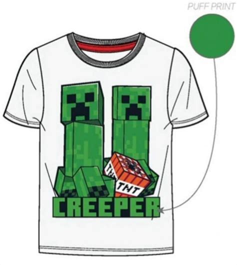 T Shirt Minecraft Creeper Tnt Loja Da Criança