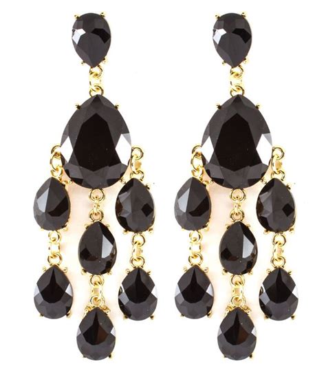 Gold And Black Crystal Chandelier Earrings Chandelier Earrings Net