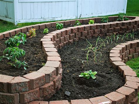 How To Build A Flower Bed With Bricks Flowers