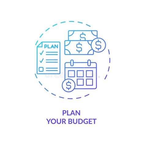Plan Your Budget Concept Icon Stock Vector Illustration Of Loyalty